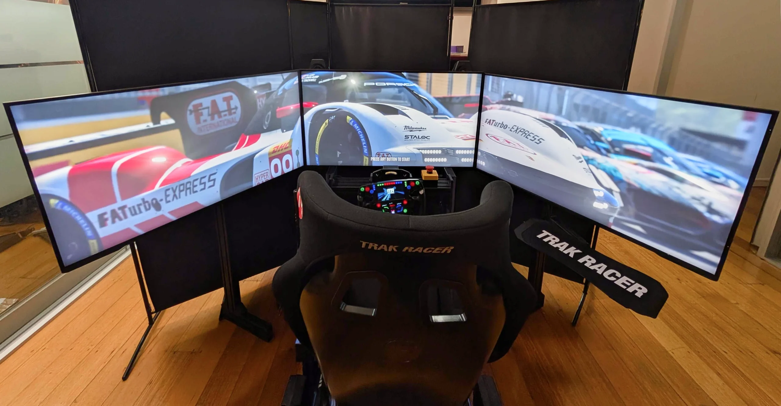 Beginner sim racing cockpit setup